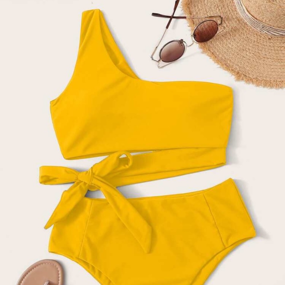 Yellow Shein Swim set